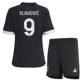 Koszulka Juventus Vlahovic 9 Dziecięcy Trzeci 2023-24 Koszulki Piłkarskie Krótki Rękaw